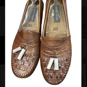 Brand new Giorgio Brutini brown leather loafers size 9.5 Men